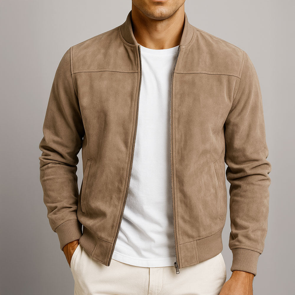 Adam – Zamszowa kurtka bomber premium