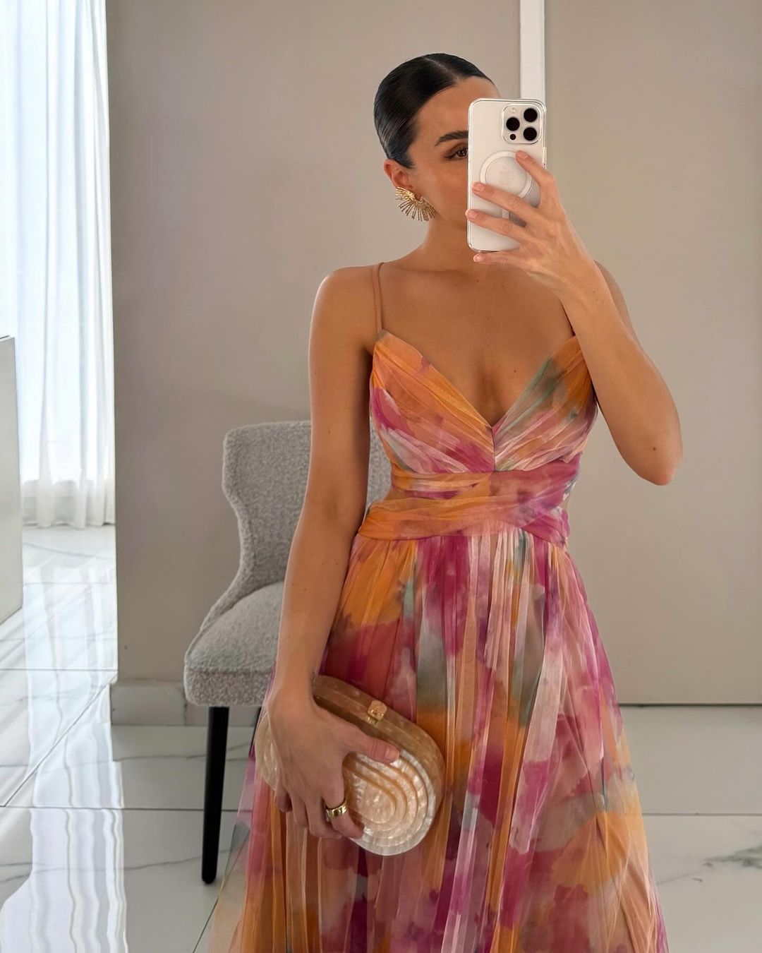 Giselle Letnia sukienka maxi w kwiaty