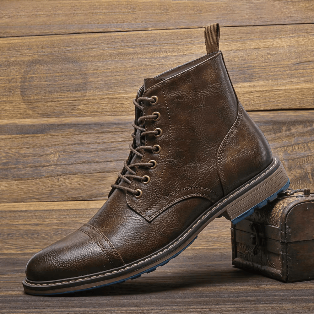 Męskie buty | Sznurowane za kostkę do codziennego użytku